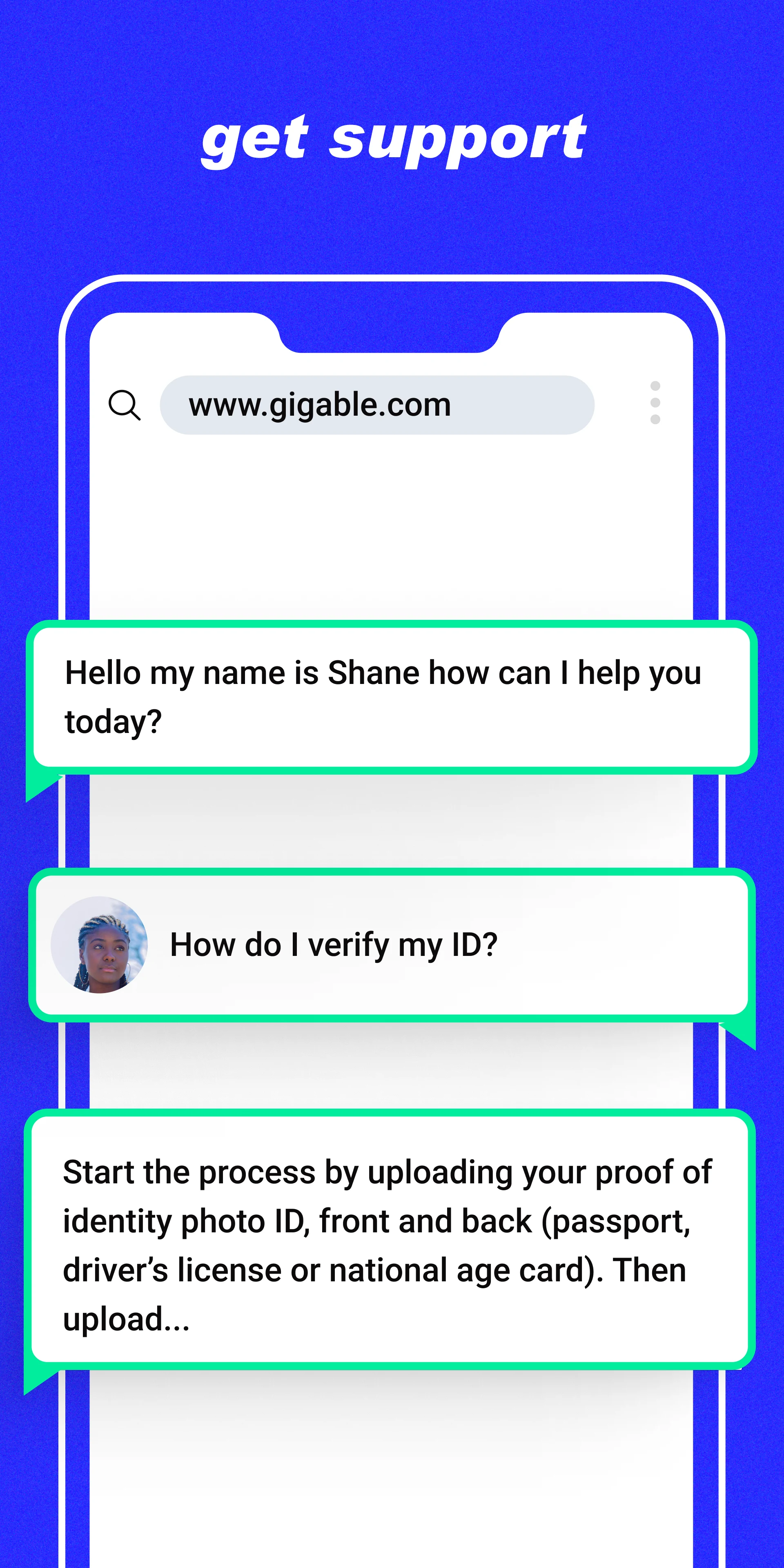 Gigable screenshot