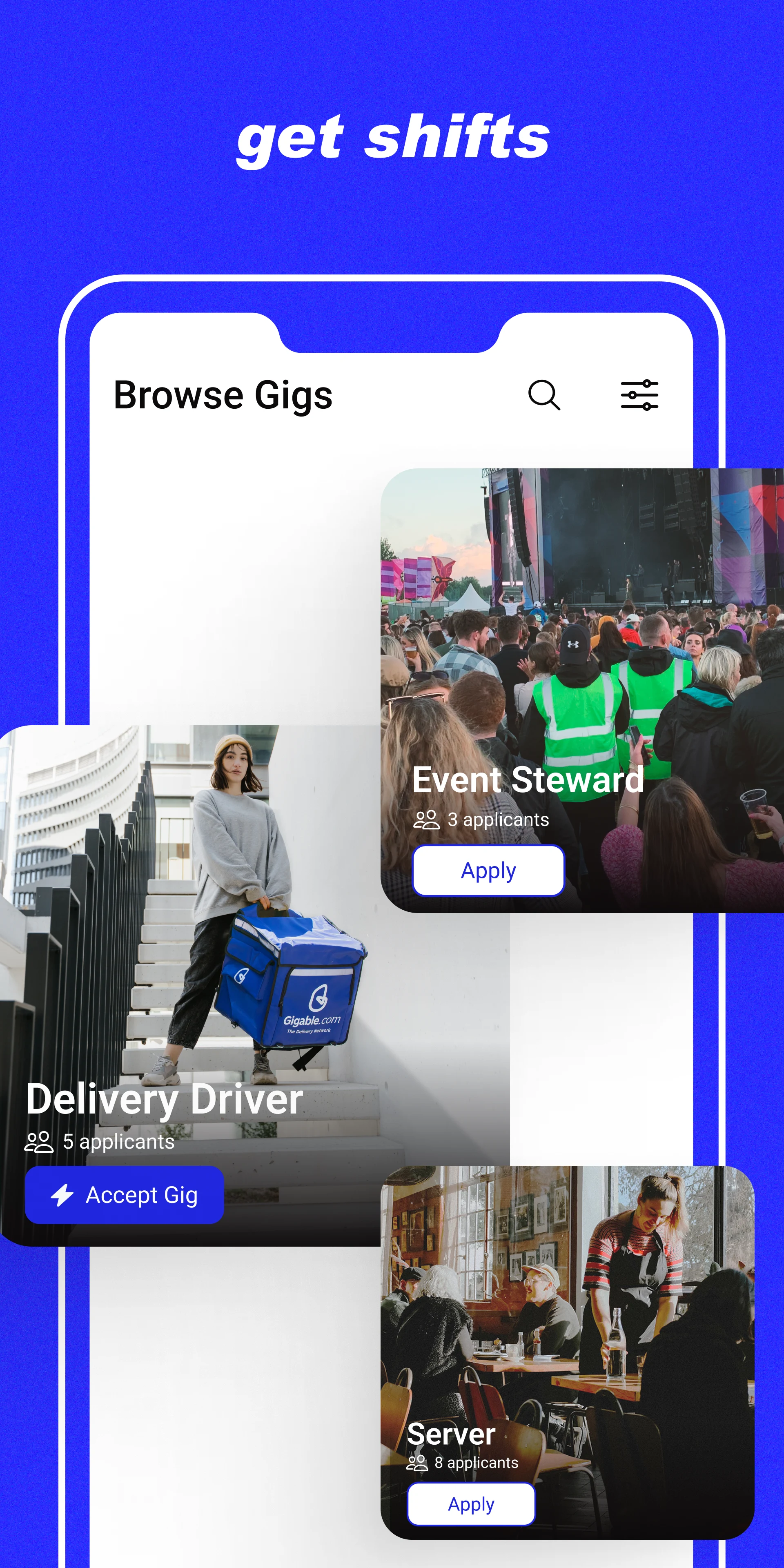 Gigable screenshot